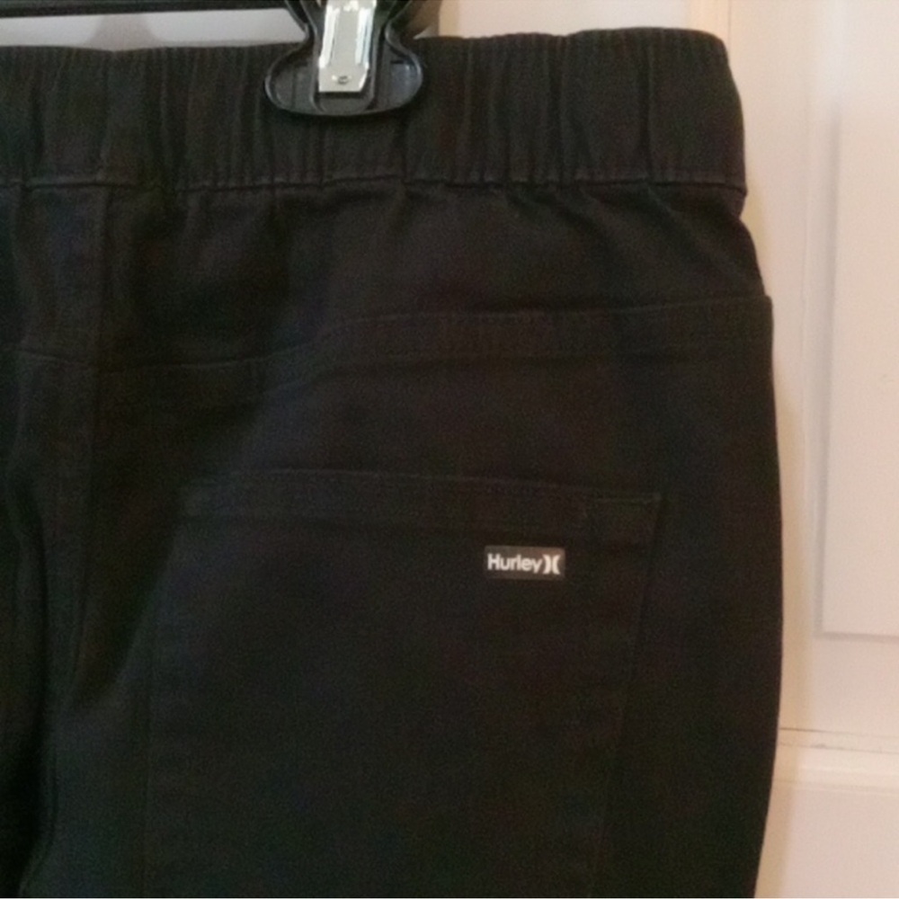 Boys Hurley Black Jogger Pants - Picture 5 of 9